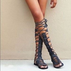Free People Sun seeker gladiator sandal in grey